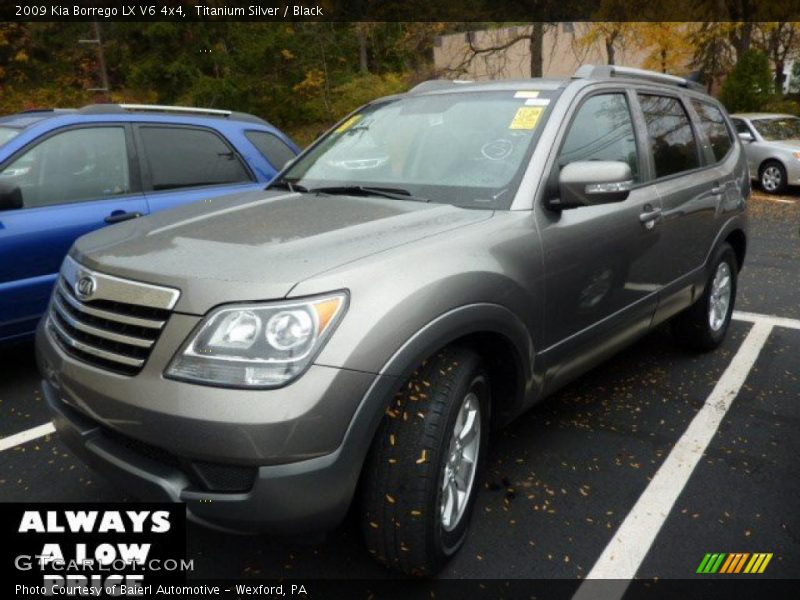 Titanium Silver / Black 2009 Kia Borrego LX V6 4x4