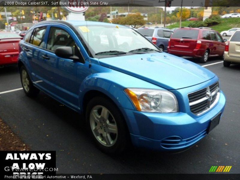 Surf Blue Pearl / Dark Slate Gray 2008 Dodge Caliber SXT