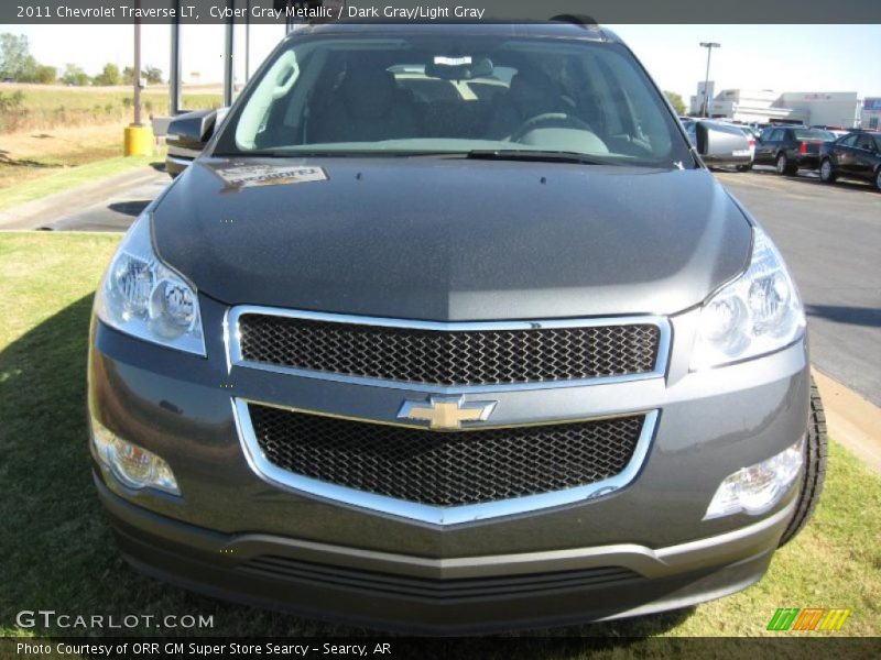 Cyber Gray Metallic / Dark Gray/Light Gray 2011 Chevrolet Traverse LT