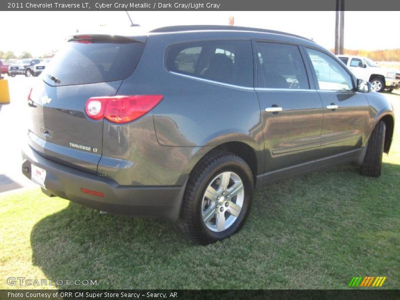 Cyber Gray Metallic / Dark Gray/Light Gray 2011 Chevrolet Traverse LT