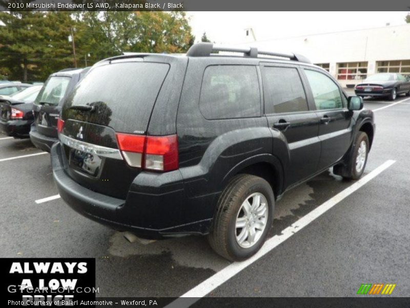Kalapana Black / Black 2010 Mitsubishi Endeavor LS AWD