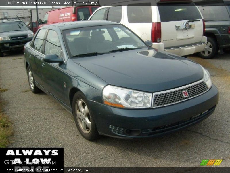Medium Blue / Gray 2003 Saturn L Series L200 Sedan