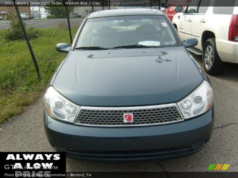 Medium Blue / Gray 2003 Saturn L Series L200 Sedan