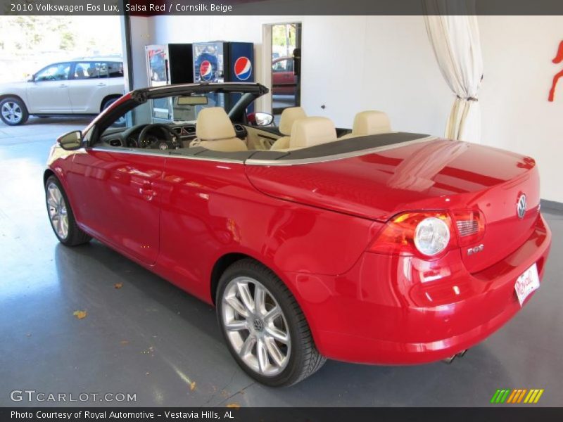 Salsa Red / Cornsilk Beige 2010 Volkswagen Eos Lux
