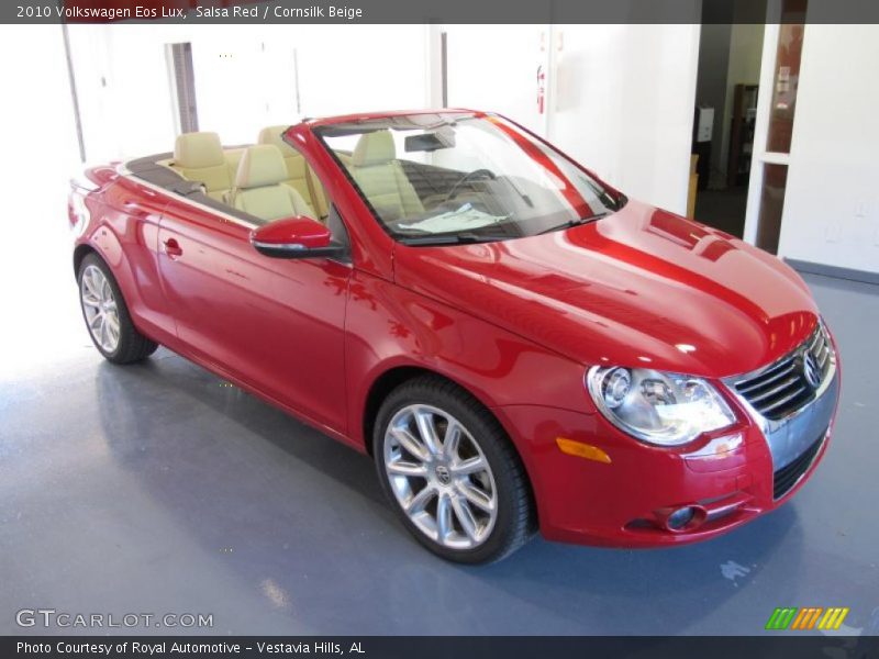 Salsa Red / Cornsilk Beige 2010 Volkswagen Eos Lux