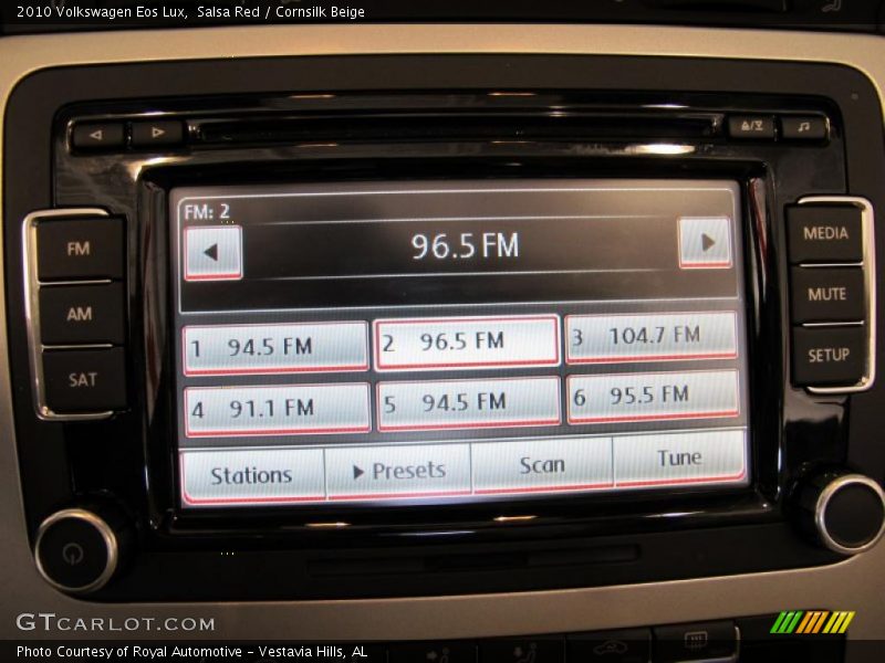 Salsa Red / Cornsilk Beige 2010 Volkswagen Eos Lux