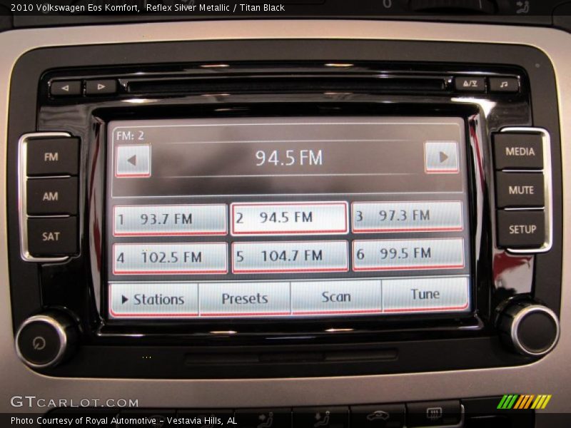 Reflex Silver Metallic / Titan Black 2010 Volkswagen Eos Komfort