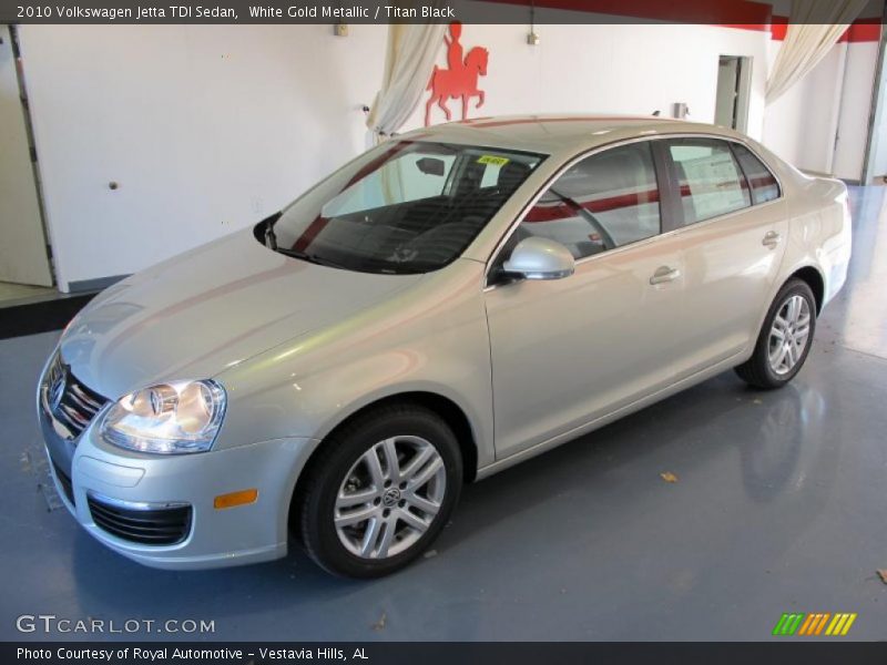White Gold Metallic / Titan Black 2010 Volkswagen Jetta TDI Sedan