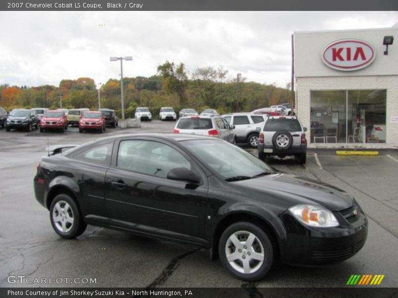 Black / Gray 2007 Chevrolet Cobalt LS Coupe