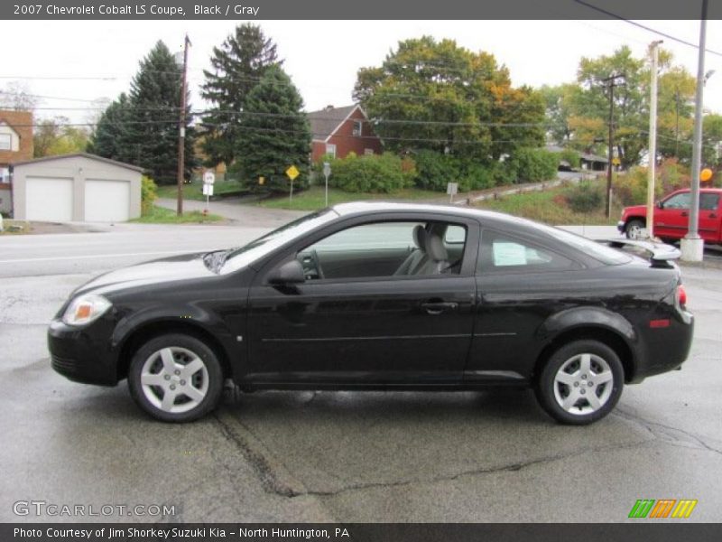 Black / Gray 2007 Chevrolet Cobalt LS Coupe