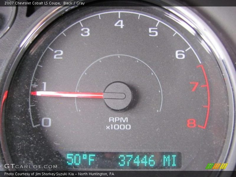 Black / Gray 2007 Chevrolet Cobalt LS Coupe