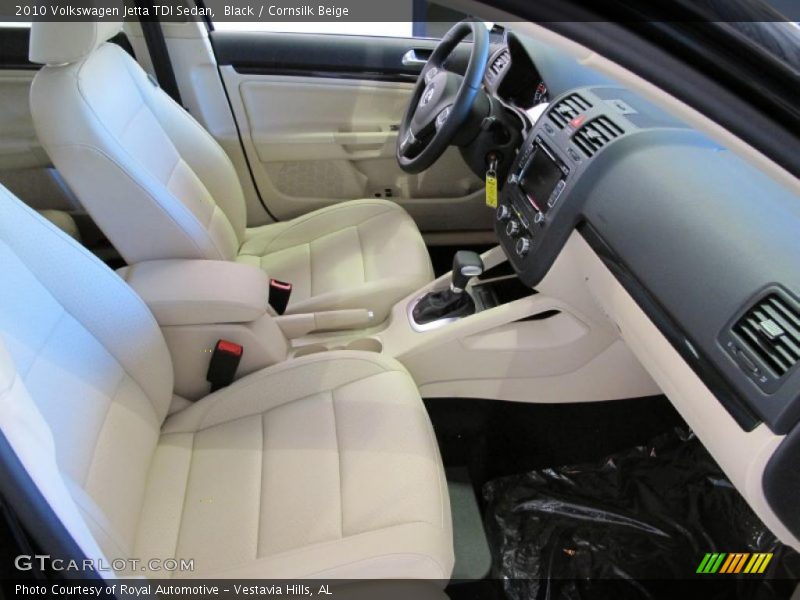 Black / Cornsilk Beige 2010 Volkswagen Jetta TDI Sedan