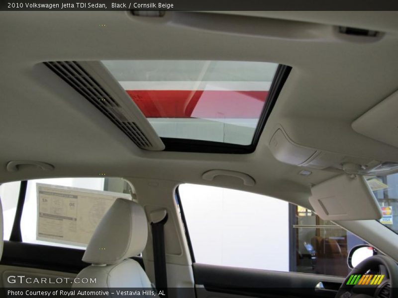 Black / Cornsilk Beige 2010 Volkswagen Jetta TDI Sedan
