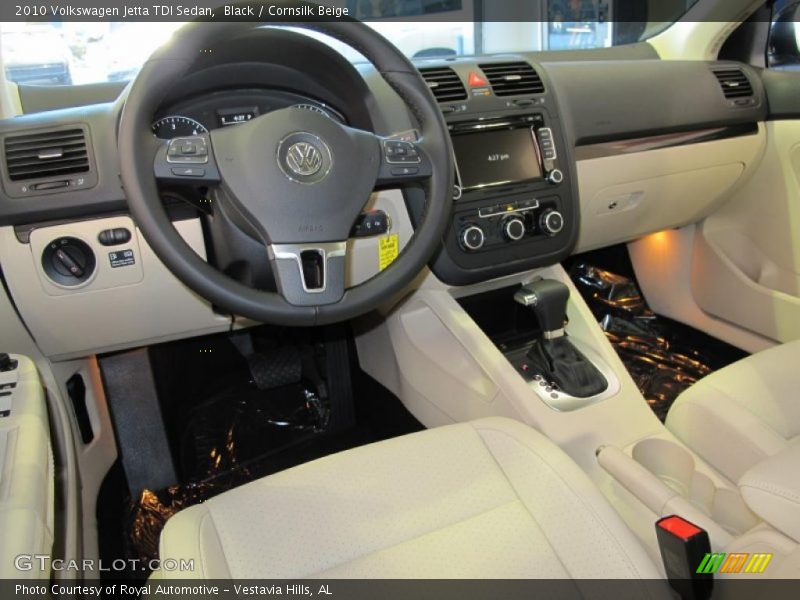 Black / Cornsilk Beige 2010 Volkswagen Jetta TDI Sedan