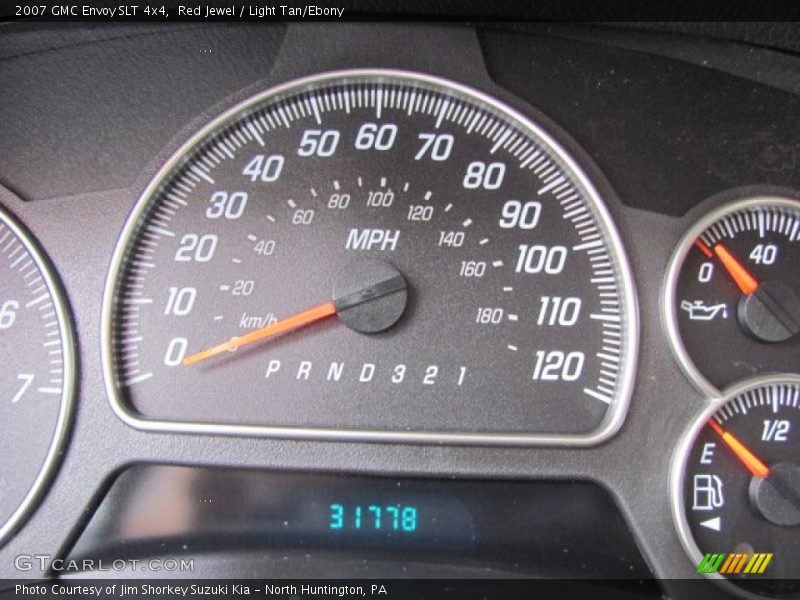 Red Jewel / Light Tan/Ebony 2007 GMC Envoy SLT 4x4