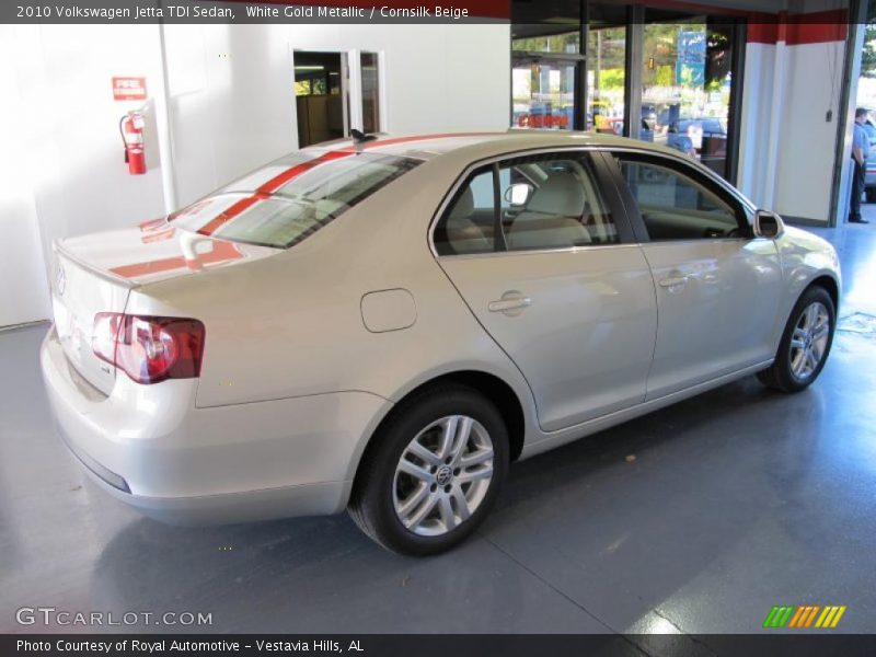 White Gold Metallic / Cornsilk Beige 2010 Volkswagen Jetta TDI Sedan