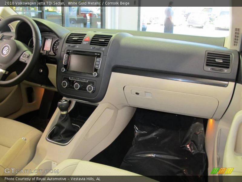 White Gold Metallic / Cornsilk Beige 2010 Volkswagen Jetta TDI Sedan