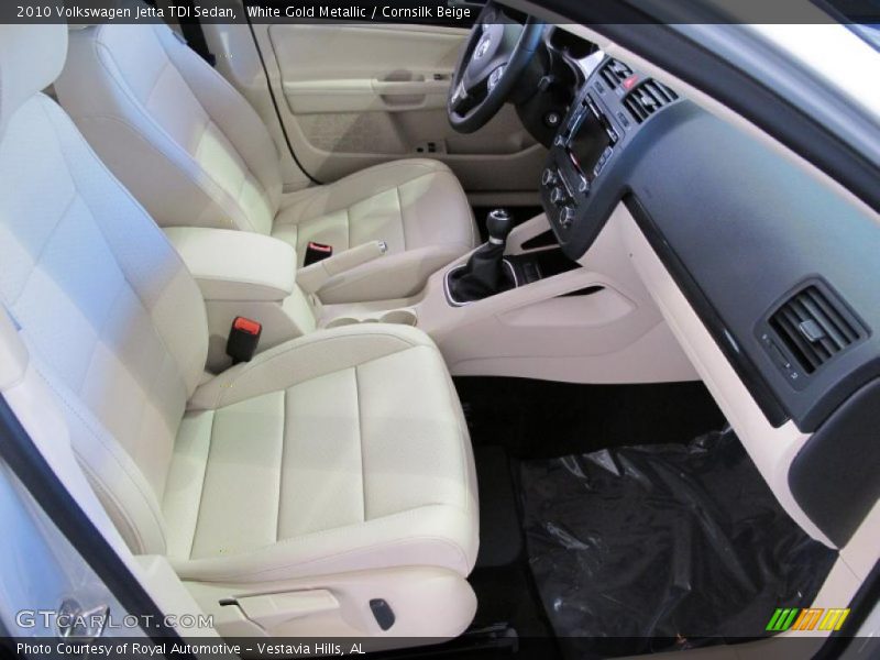White Gold Metallic / Cornsilk Beige 2010 Volkswagen Jetta TDI Sedan