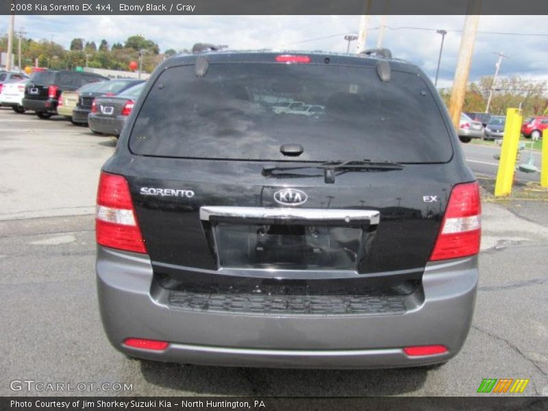 Ebony Black / Gray 2008 Kia Sorento EX 4x4