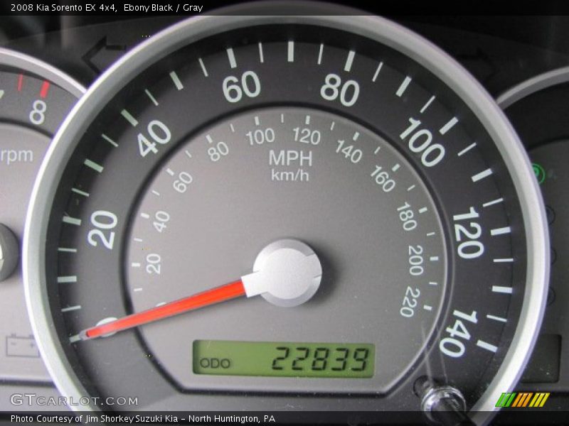 Ebony Black / Gray 2008 Kia Sorento EX 4x4
