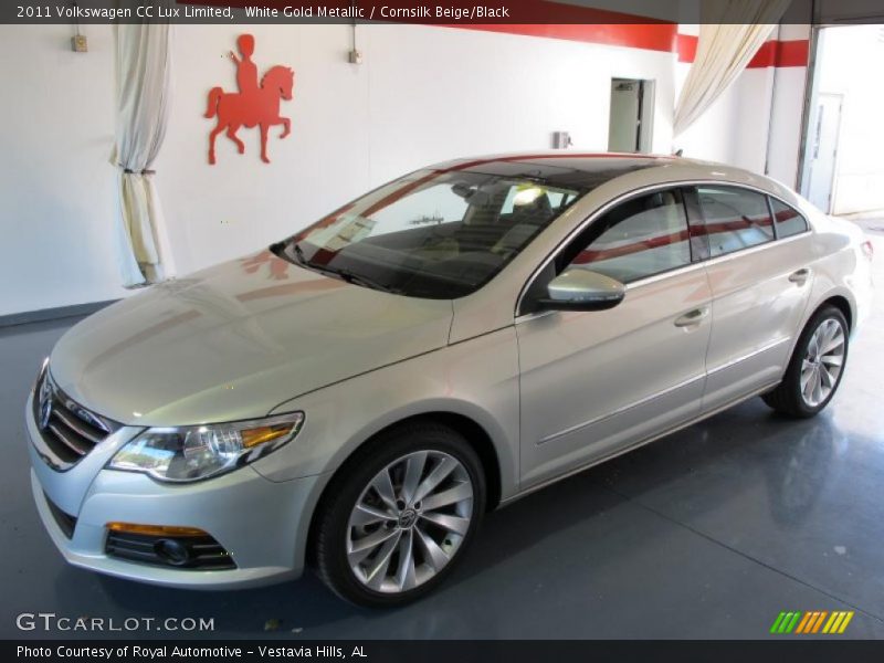 White Gold Metallic / Cornsilk Beige/Black 2011 Volkswagen CC Lux Limited