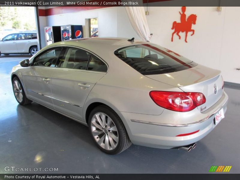 White Gold Metallic / Cornsilk Beige/Black 2011 Volkswagen CC Lux Limited