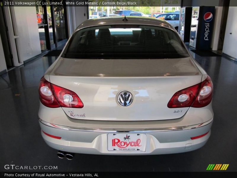 White Gold Metallic / Cornsilk Beige/Black 2011 Volkswagen CC Lux Limited
