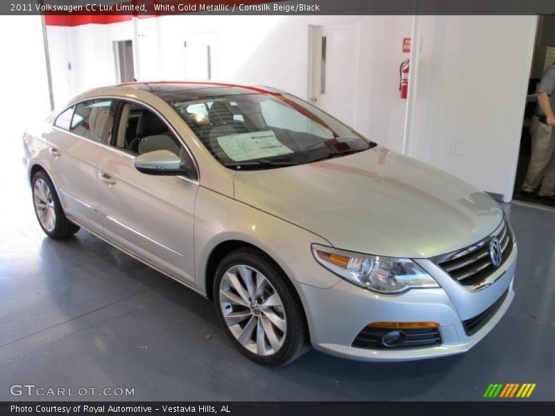 White Gold Metallic / Cornsilk Beige/Black 2011 Volkswagen CC Lux Limited