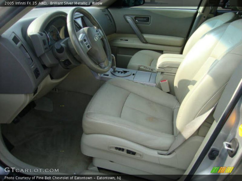 Brilliant Silver Metallic / Willow 2005 Infiniti FX 35 AWD