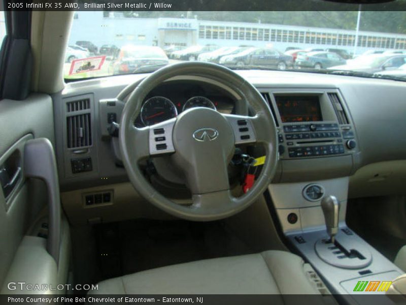 Brilliant Silver Metallic / Willow 2005 Infiniti FX 35 AWD