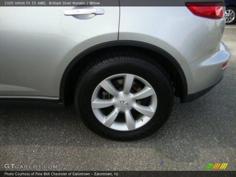 Brilliant Silver Metallic / Willow 2005 Infiniti FX 35 AWD