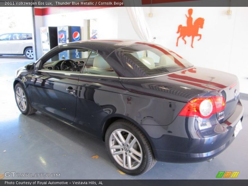 Thunder Blue Metallic / Cornsilk Beige 2011 Volkswagen Eos Lux