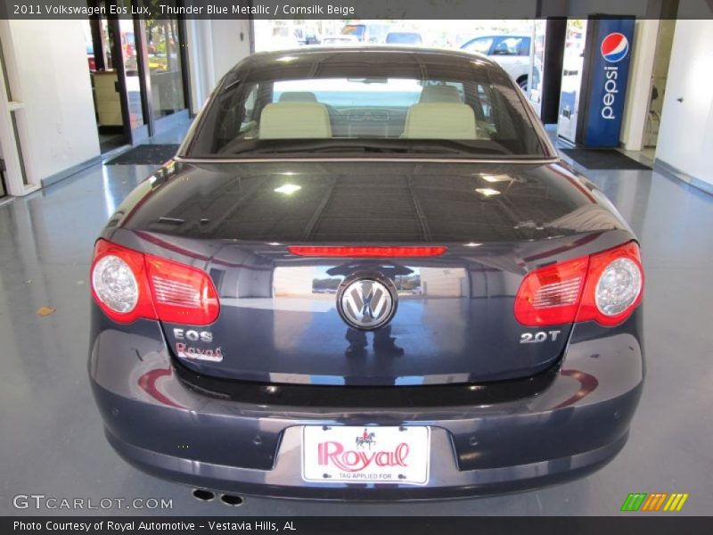 Thunder Blue Metallic / Cornsilk Beige 2011 Volkswagen Eos Lux