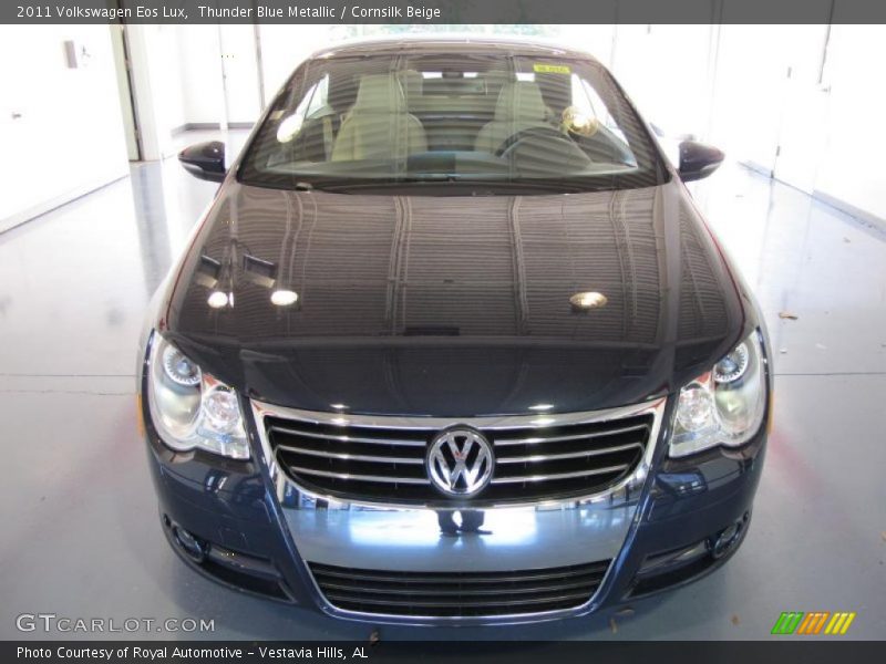 Thunder Blue Metallic / Cornsilk Beige 2011 Volkswagen Eos Lux