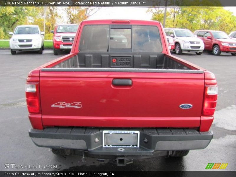 Toreador Red Metallic / Medium Dark Flint 2004 Ford Ranger XLT SuperCab 4x4