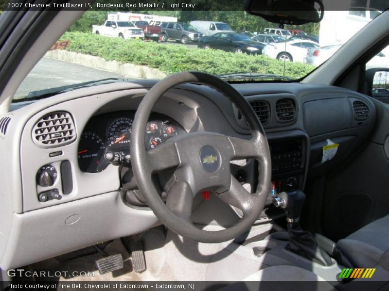 Bordeaux Red Metallic / Light Gray 2007 Chevrolet TrailBlazer LS