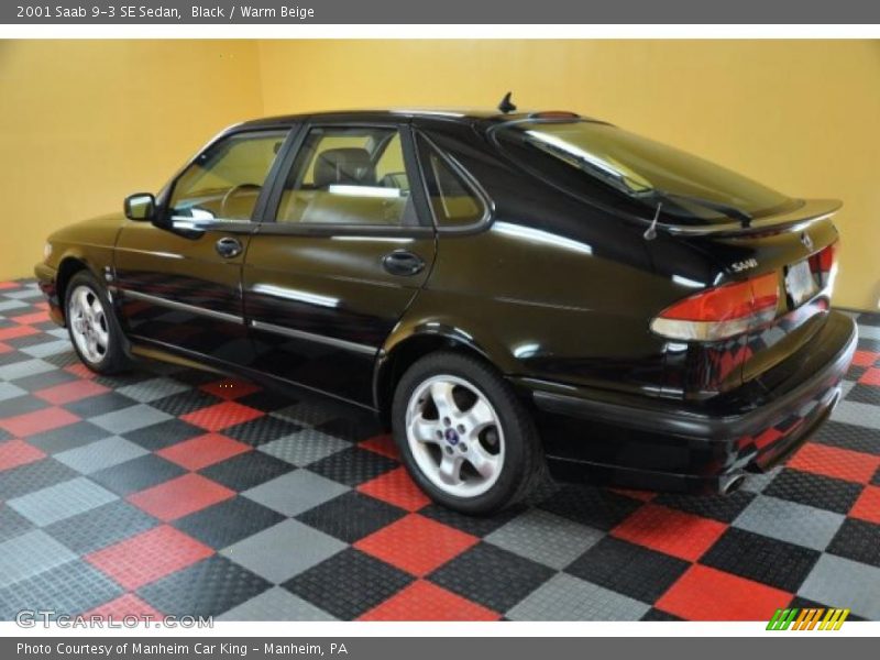 Black / Warm Beige 2001 Saab 9-3 SE Sedan