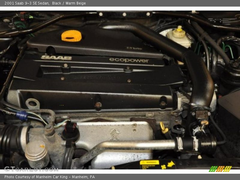 Black / Warm Beige 2001 Saab 9-3 SE Sedan