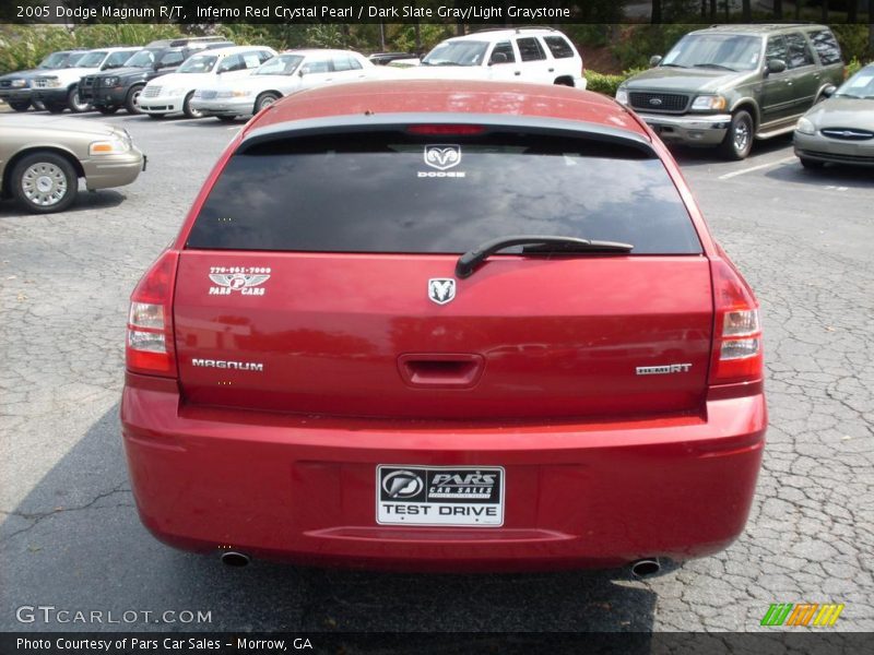 Inferno Red Crystal Pearl / Dark Slate Gray/Light Graystone 2005 Dodge Magnum R/T