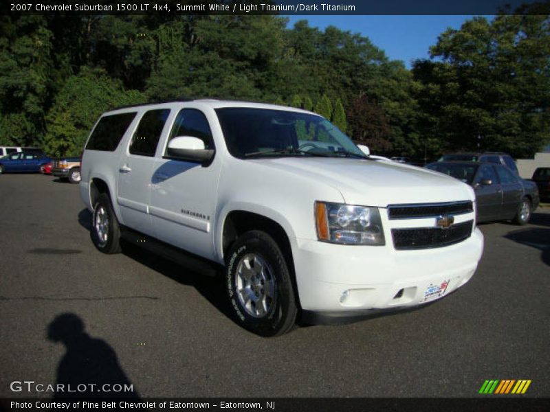 Summit White / Light Titanium/Dark Titanium 2007 Chevrolet Suburban 1500 LT 4x4