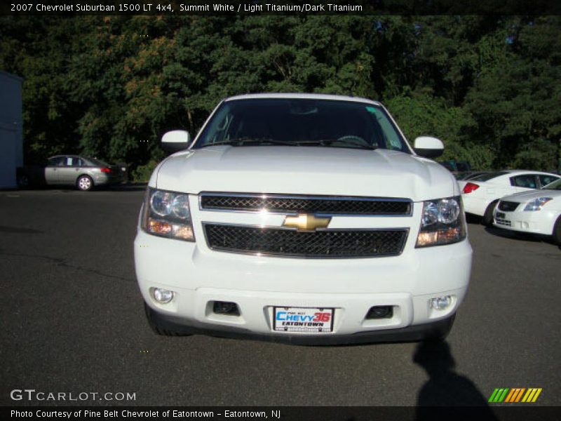 Summit White / Light Titanium/Dark Titanium 2007 Chevrolet Suburban 1500 LT 4x4