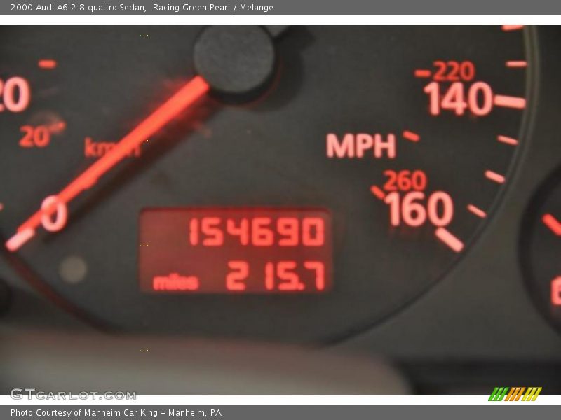 Racing Green Pearl / Melange 2000 Audi A6 2.8 quattro Sedan