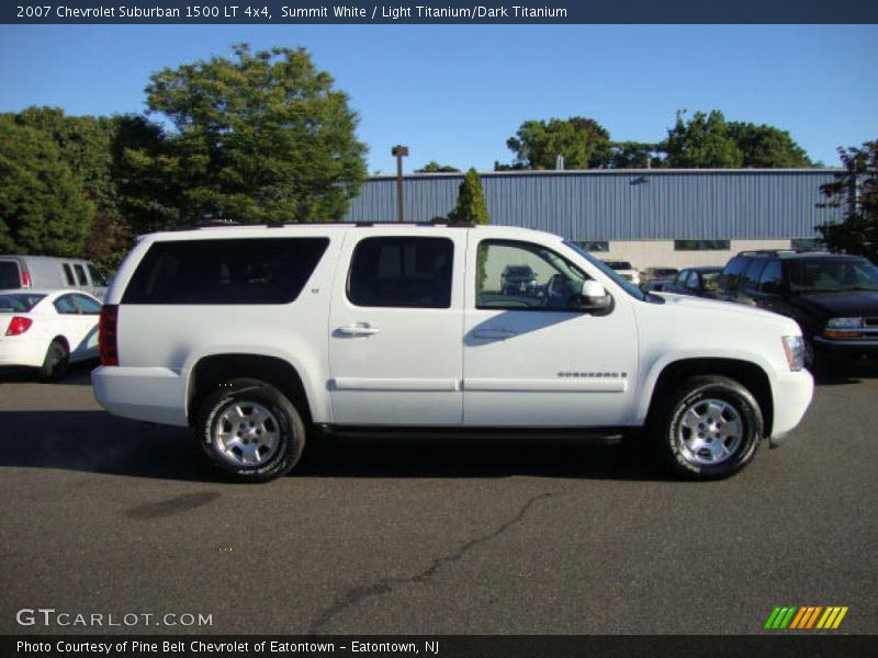 Summit White / Light Titanium/Dark Titanium 2007 Chevrolet Suburban 1500 LT 4x4