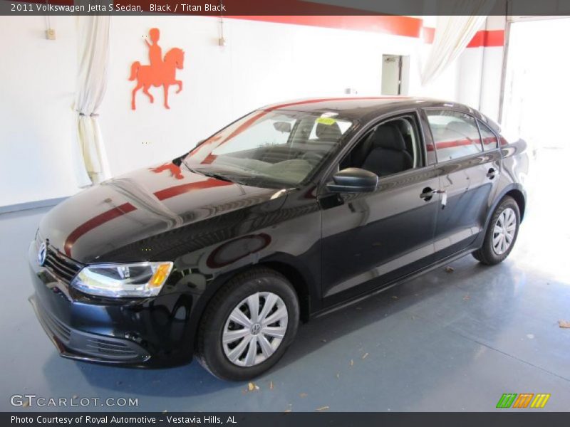 Black / Titan Black 2011 Volkswagen Jetta S Sedan