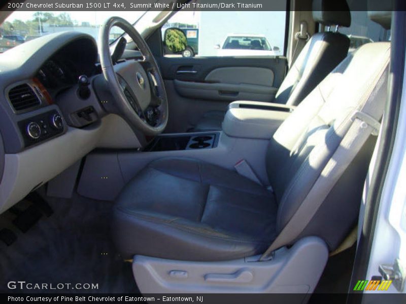 Summit White / Light Titanium/Dark Titanium 2007 Chevrolet Suburban 1500 LT 4x4