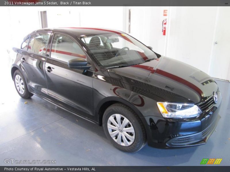 Black / Titan Black 2011 Volkswagen Jetta S Sedan