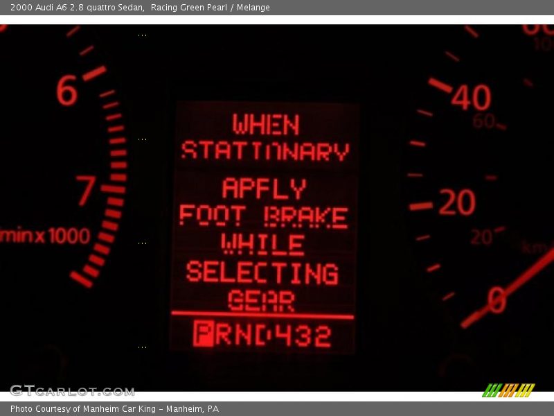 Racing Green Pearl / Melange 2000 Audi A6 2.8 quattro Sedan