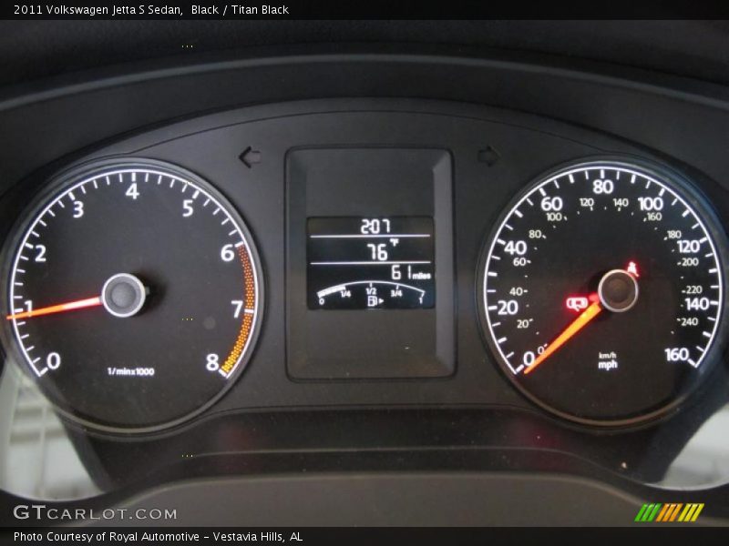 Black / Titan Black 2011 Volkswagen Jetta S Sedan