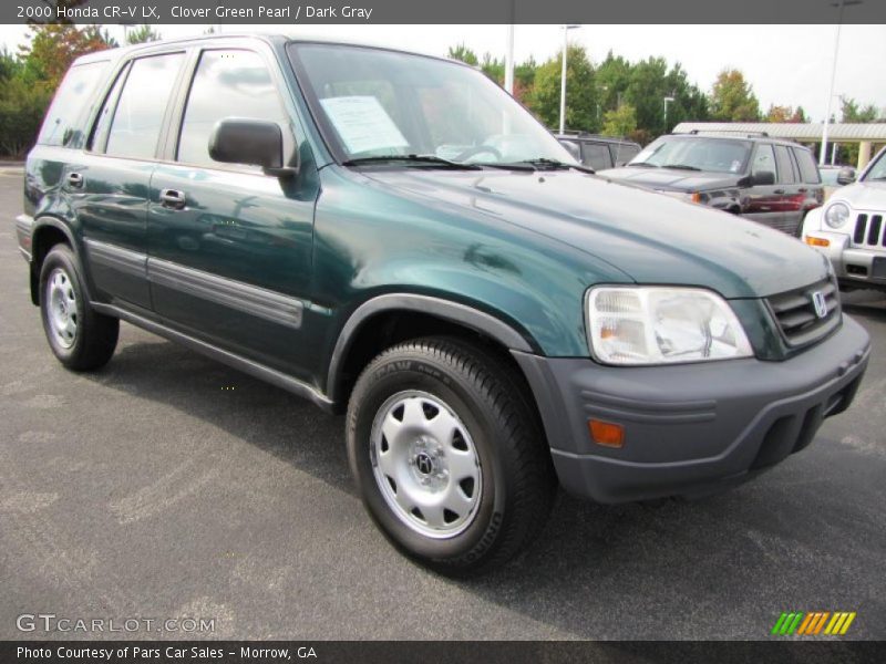 Clover Green Pearl / Dark Gray 2000 Honda CR-V LX