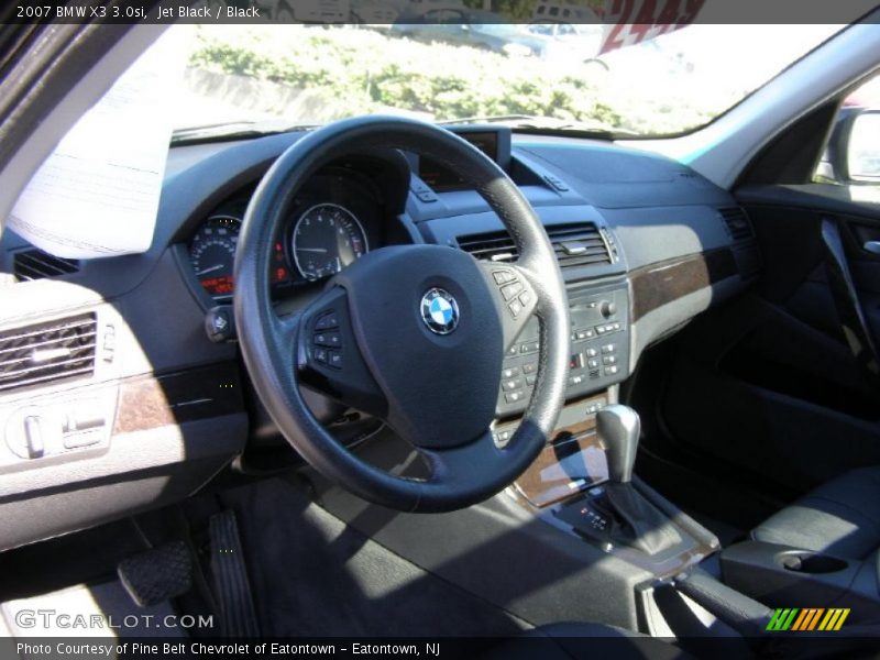 Jet Black / Black 2007 BMW X3 3.0si